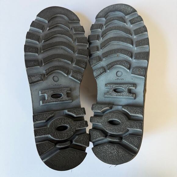 LOFINA Green Suede Lug Sole Zip Ankle Boots 6470 Euro 38 US 7.5 Italian - Picture 6 of 15